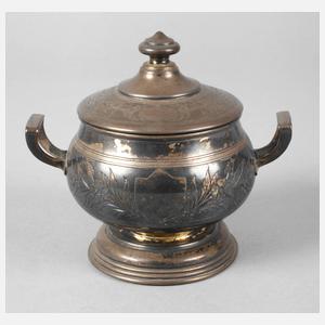 Russland Zuckerdose Silber