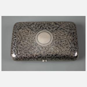 Russland große Zigarettendose mit Troika