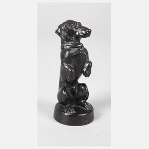 Russland Eisengussfigur Dackel