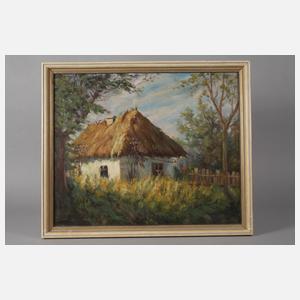 Kurdenko, Russische Bauernkate auf sonniger Lichtung