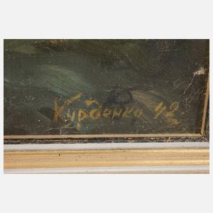 Kurdenko, Russische Bauernkate auf sonniger Lichtung