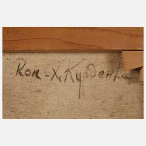 Kurdenko, Russische Bauernkate auf sonniger Lichtung