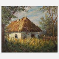 Kurdenko, Russische Bauernkate auf sonniger Lichtung111