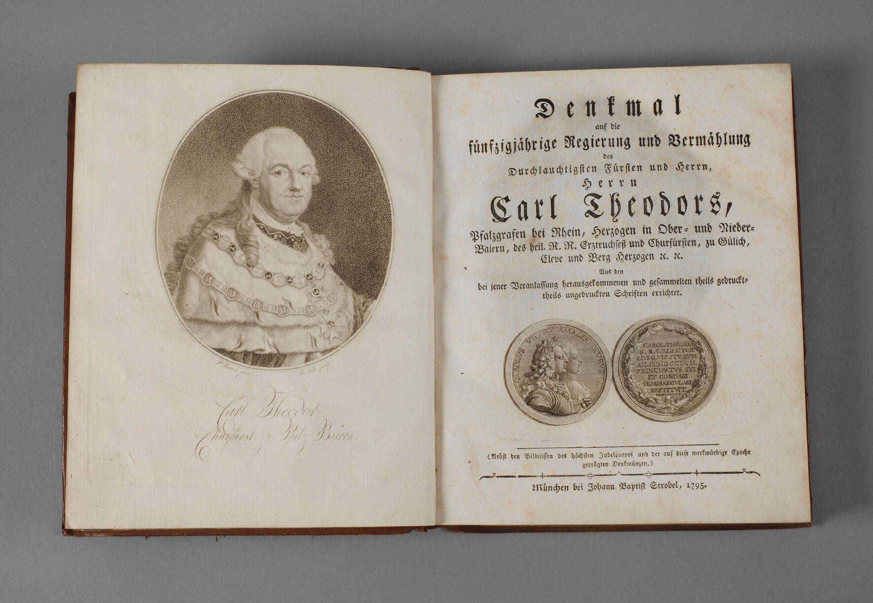 "Denkmal Carl Theodors" aus dem Besitz der Grafen Joner-Tettenweis