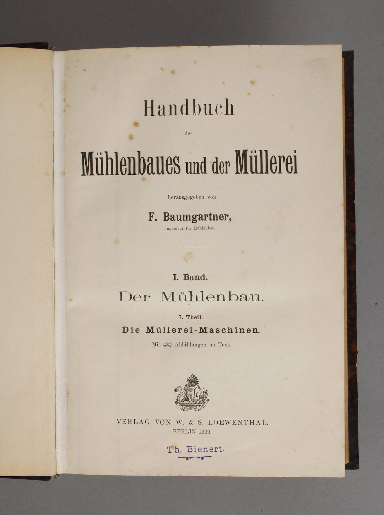 Handbuch des Mühlenbaues