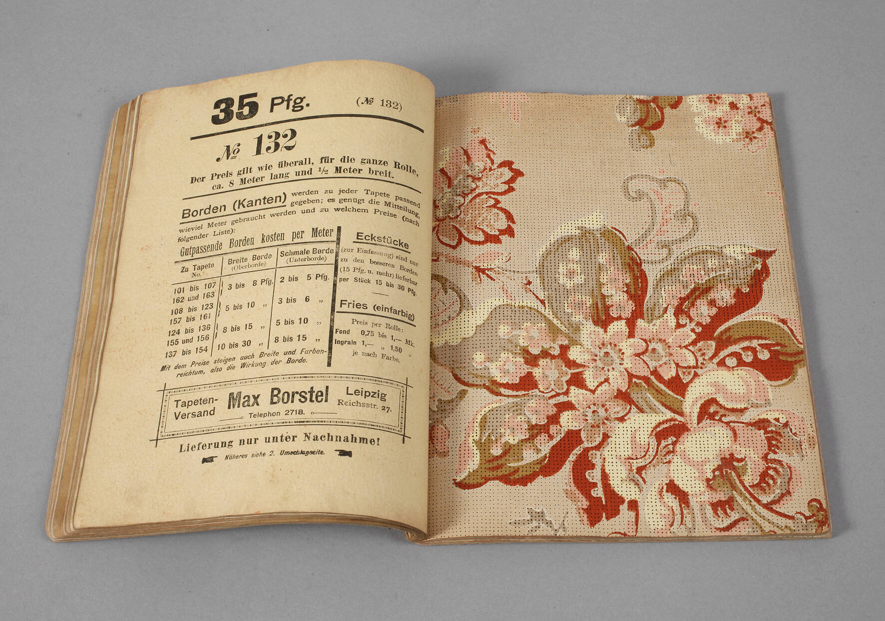 Tapetenmusterbuch Max Borstel Leipzig