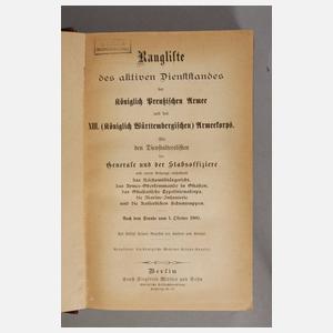 Ranglisten der Königlich Preußischen Armee