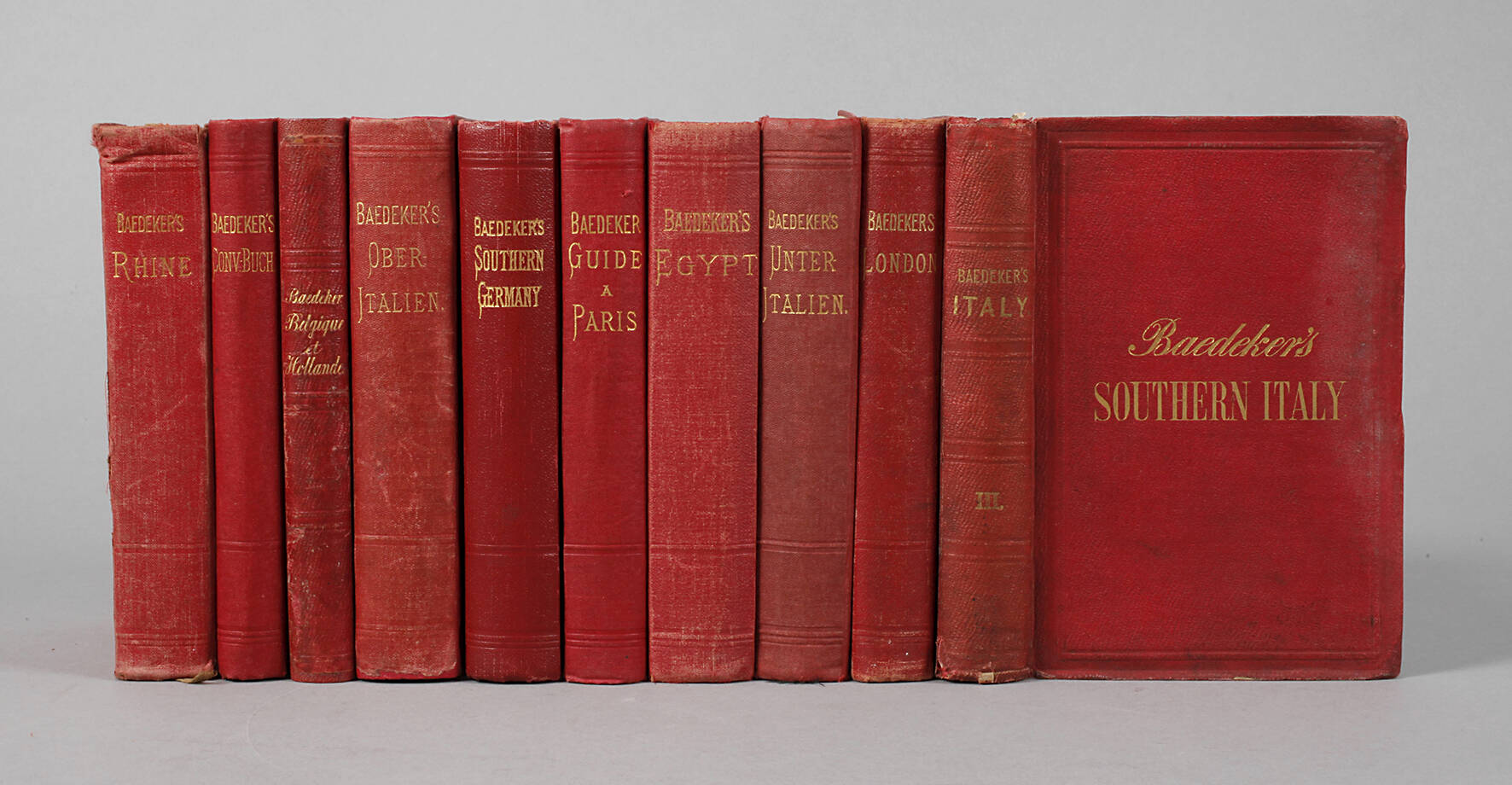 Konvolut Baedeker Reiseführer
