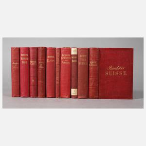 Konvolut Baedeker Reiseführer