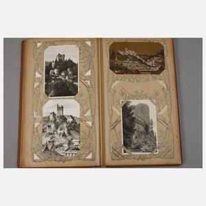 Paar Ansichtskartenalben Burgen und Schlösser