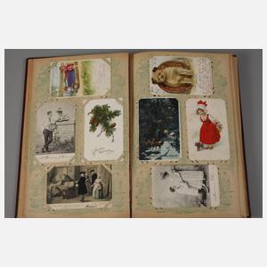 Zwei Postkartenalben