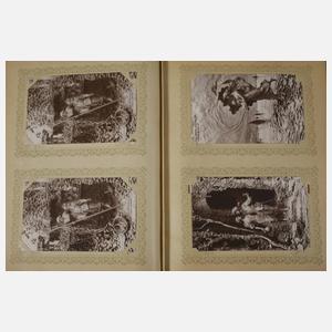 Zwei Postkartenalben