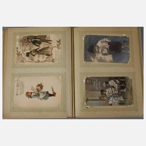 Zwei Postkartenalben