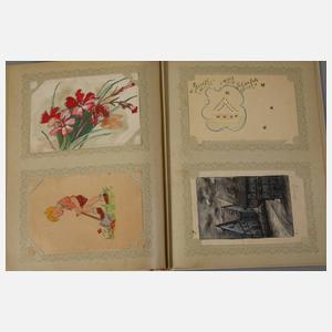 Zwei Postkartenalben