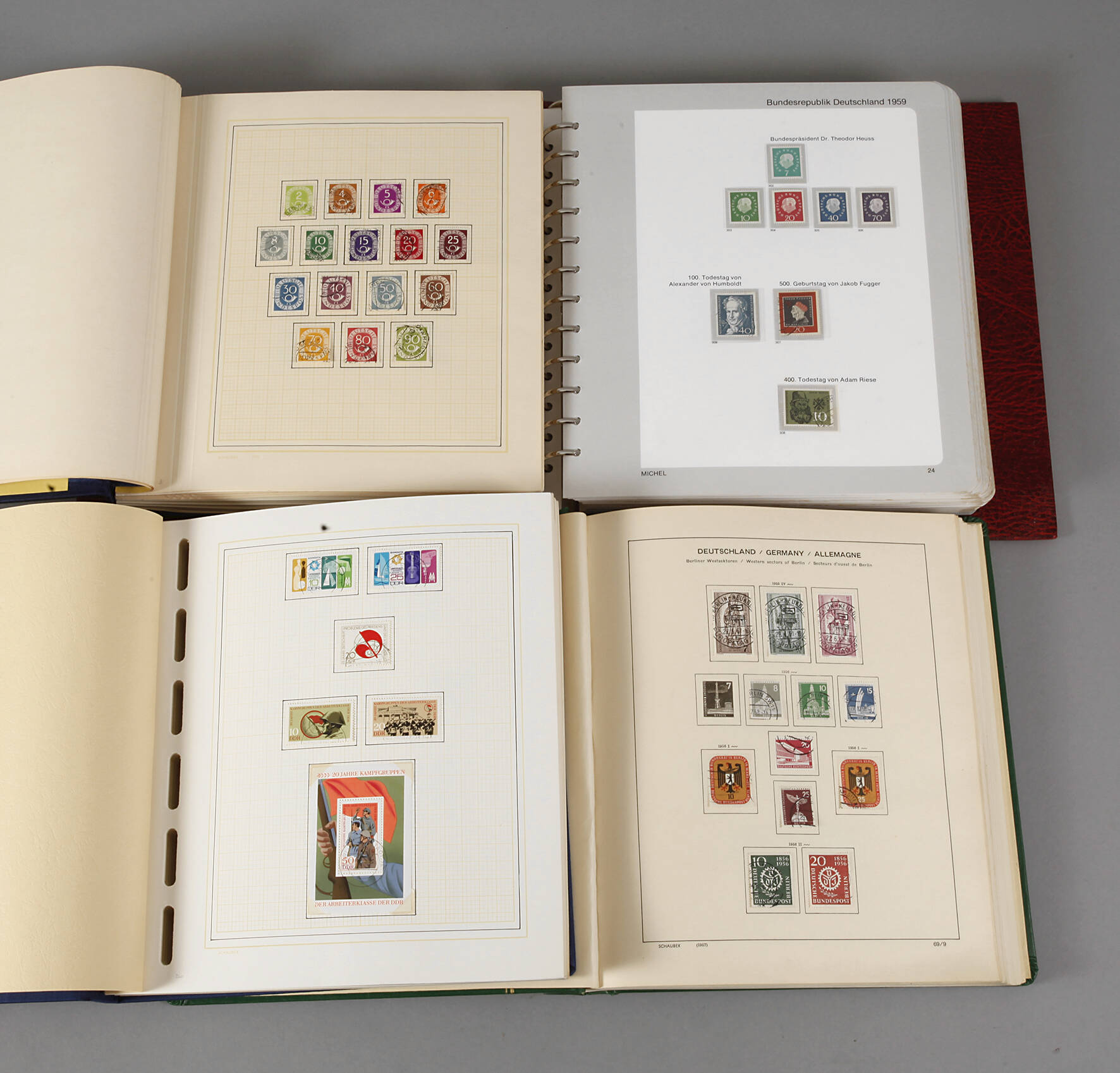 Briefmarkensammlung Bund, Berlin, DDR