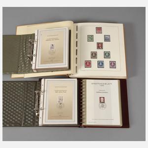 Vier Briefmarkenalben Berlin