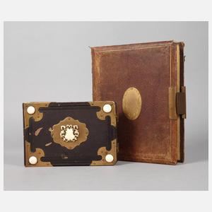Zwei Fotoalben um 1880/1890