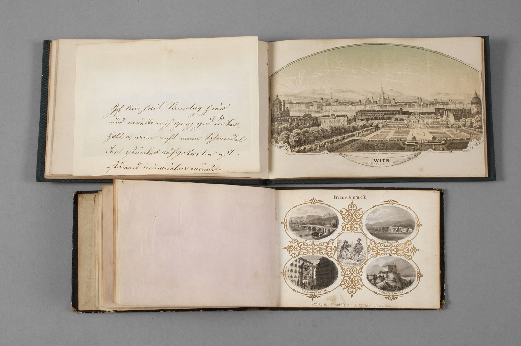 Paar Reiseerinnerungsalben um 1860