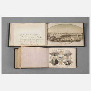 Paar Reiseerinnerungsalben um 1860
