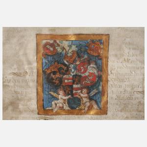 Wappenbrief Österreich 17. Jh.