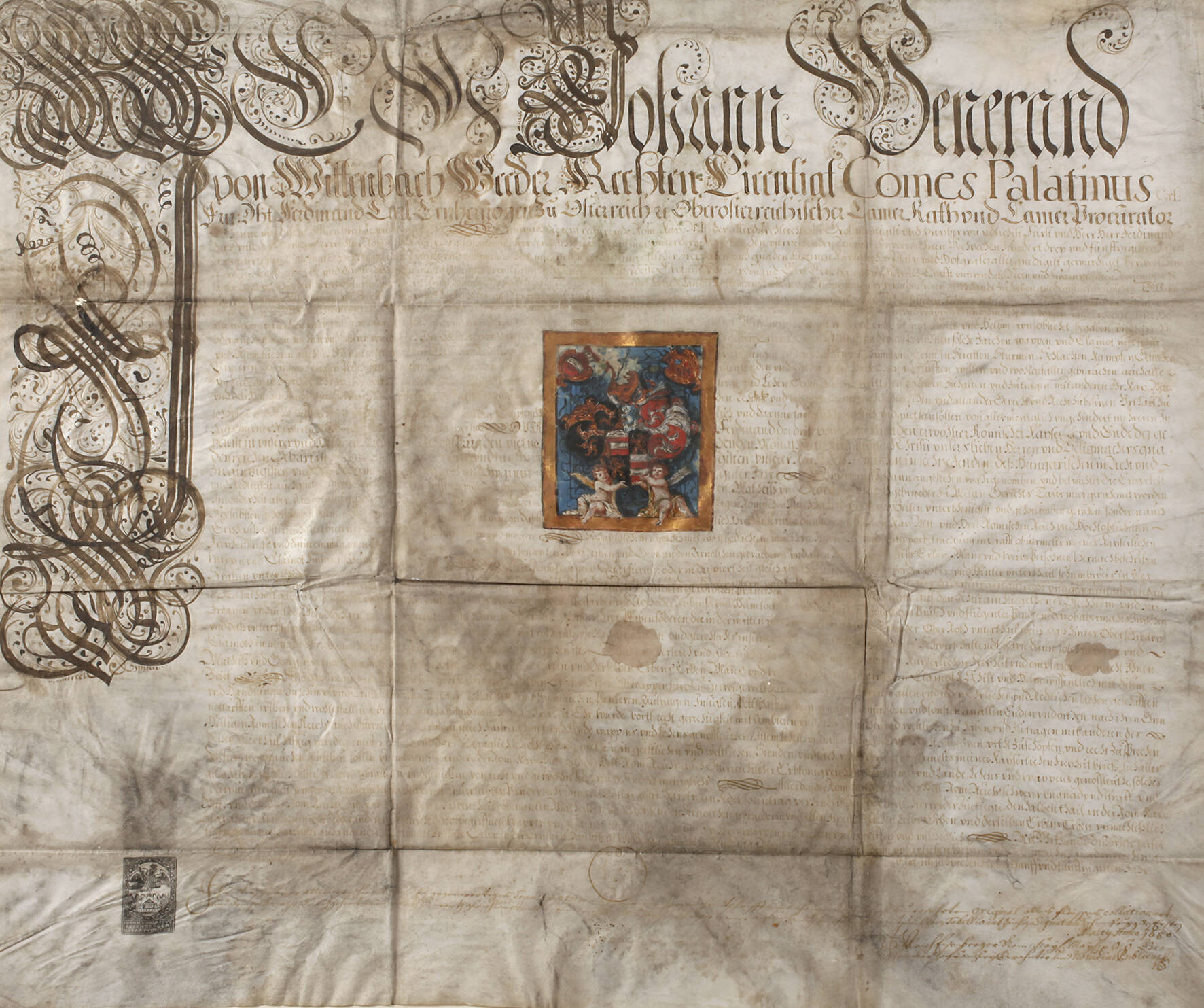 Wappenbrief Österreich 17. Jh.