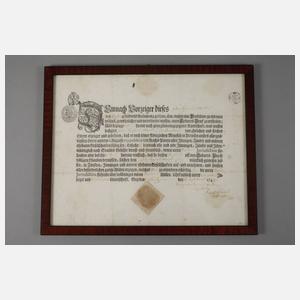 Drei Dokumente 18. Jh.