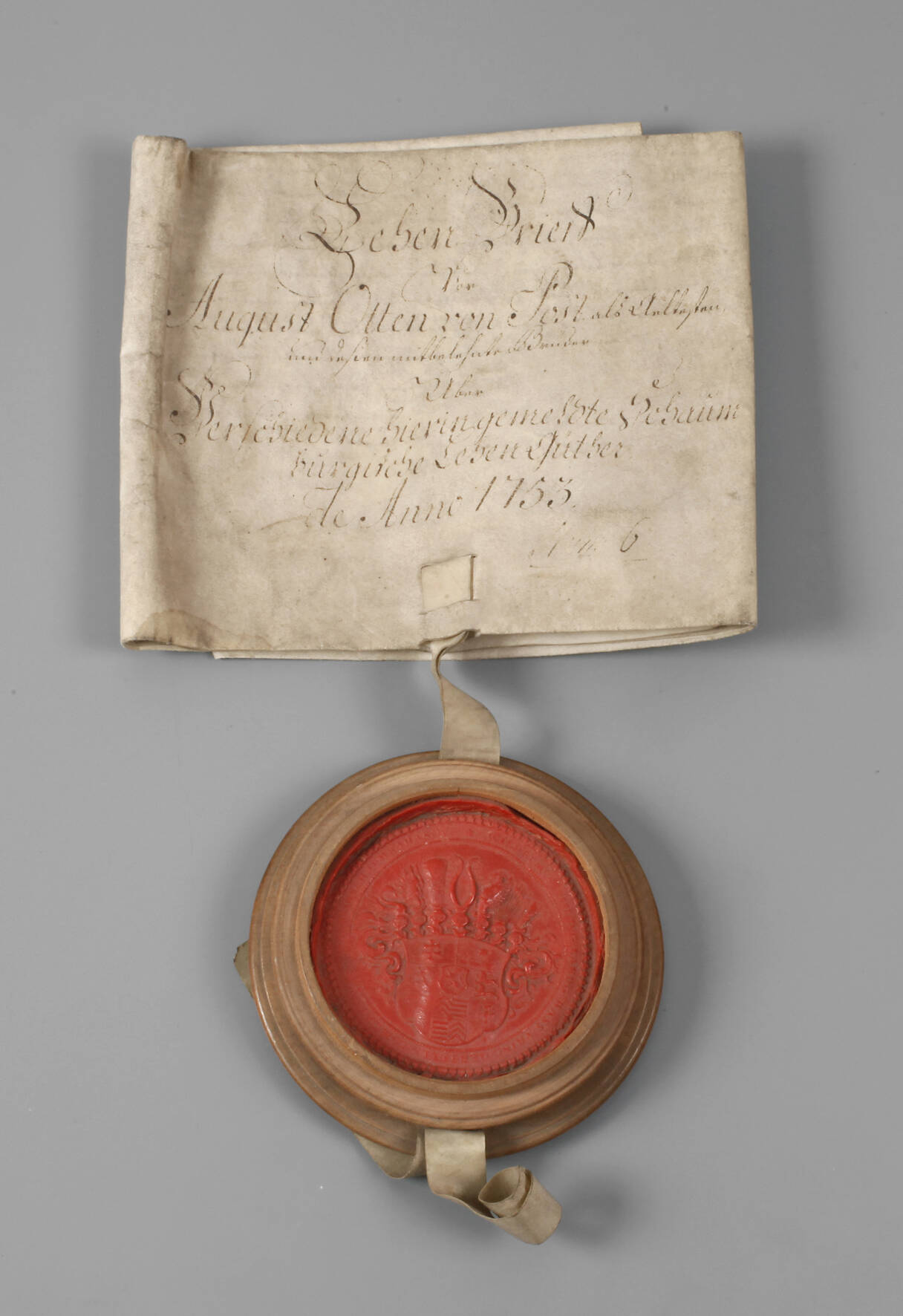 Lehensbrief Schaumburg 1753