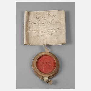 Lehensbrief Schaumburg 1753