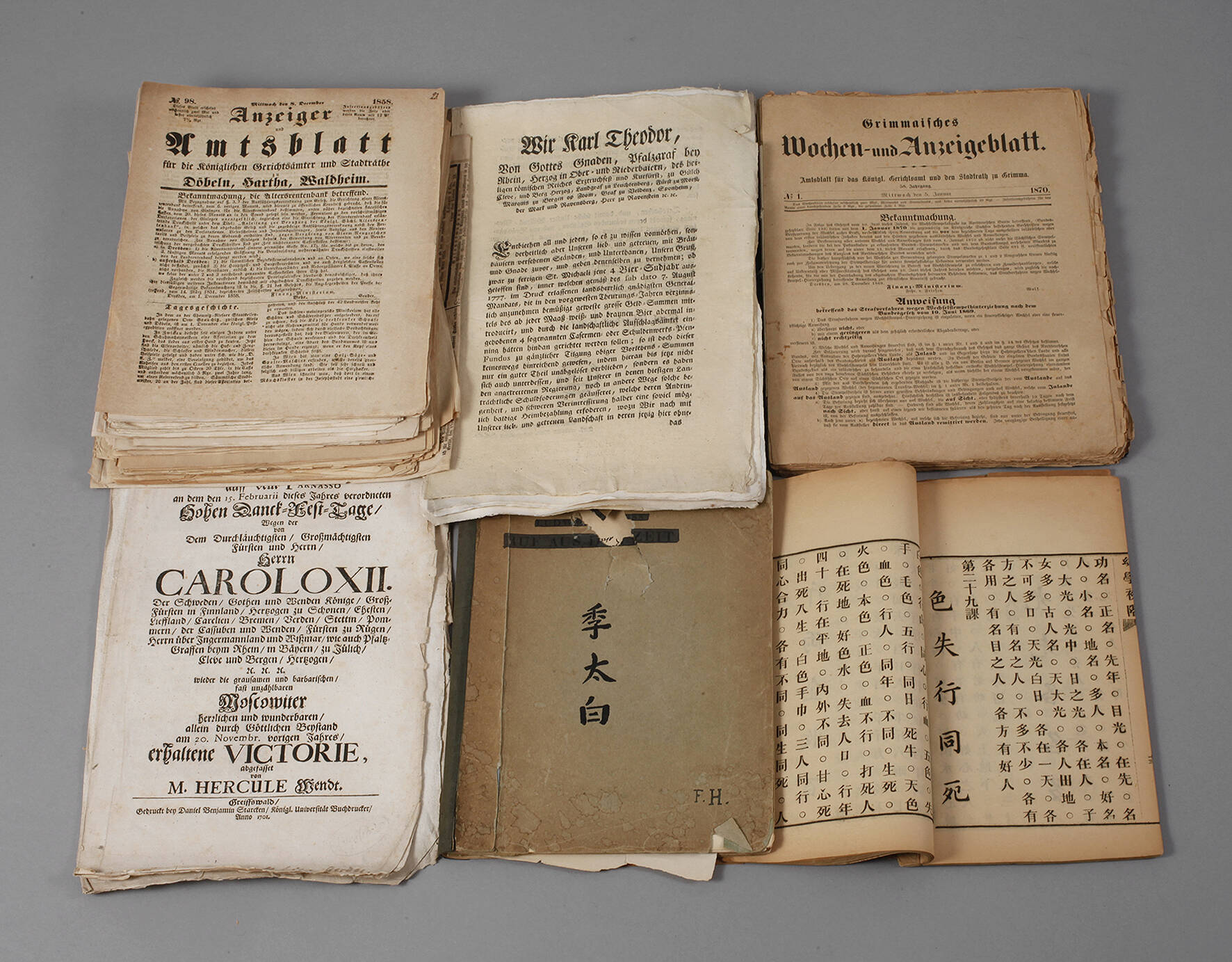 Konvolut alte Schriften