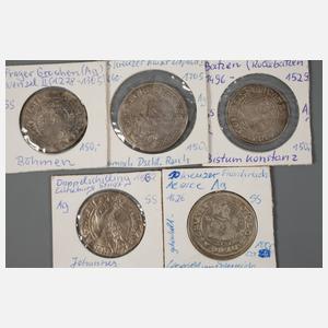 Münzkonvolut Mittelalter und frühe Neuzeit