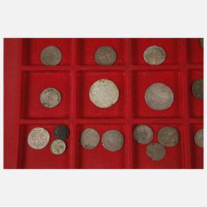 Konvolut Silberkleinmünzen