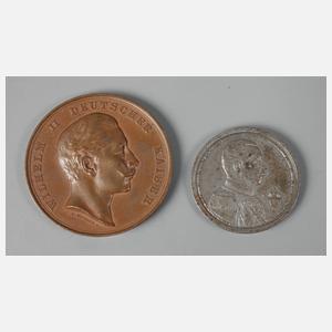 Zwei Medaillen Militär-Brieftaubenwesen