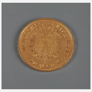 20 Goldmark Sachsen-Coburg-Gotha