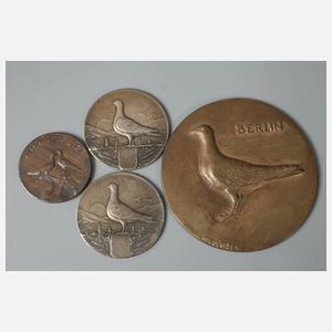 Konvolut Medaillen Taubenzucht