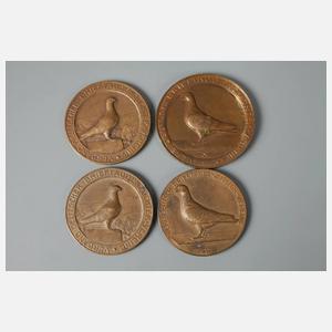 Konvolut Medaillen Taubenzucht