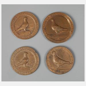 Konvolut Medaillen Taubenzucht