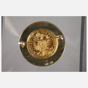 Medaillenbrosche Sissi