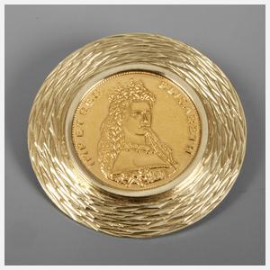 Medaillenbrosche Sissi