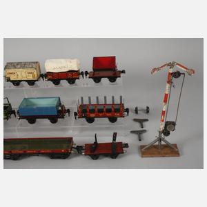Märklin Konvolut Güterwagen und Signal