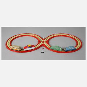 Technofix Verkehrsautobahn mit Uhrwerkautos