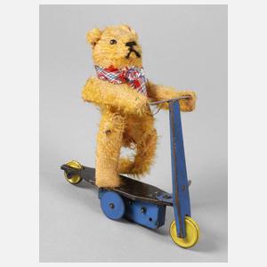 Fewo Teddybär auf Blechroller