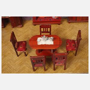 Große Puppenstube mit Zubehör