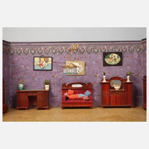 Große Puppenstube mit Zubehör