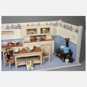 Große Puppenküche mit Zubehör