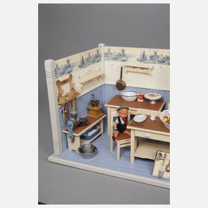 Große Puppenküche mit Zubehör