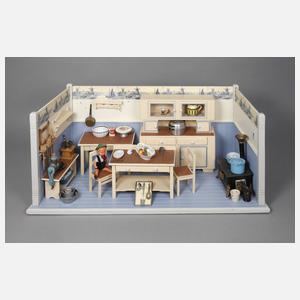 Große Puppenküche mit Zubehör