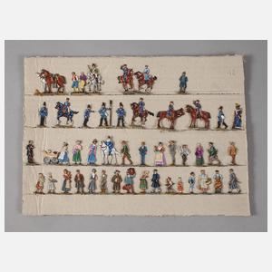 Konvolut Berliner Zinnfiguren Deutsches Kaiserreich