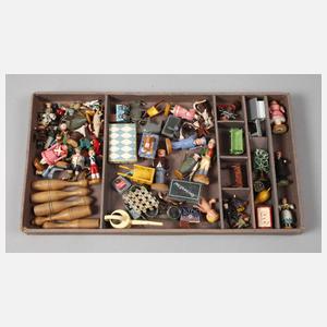 Sammlung Miniatur-Spielzeug
