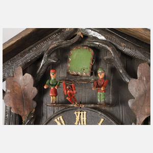Kuckucksuhr mit Automat
