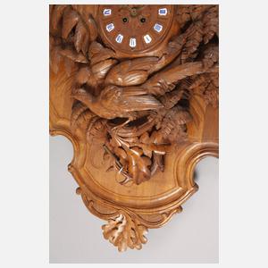 Übergroße jagdliche Wanduhr